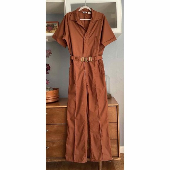 Vintage 60’s 70’s Big Smith Union Made Coveralls Jumpsuit Brown Size M
